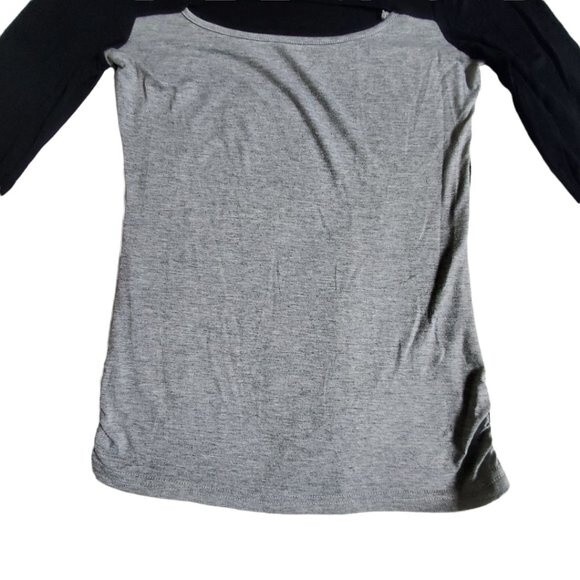 Patty black gray long sleeve top sz M - Picture 5 of 12